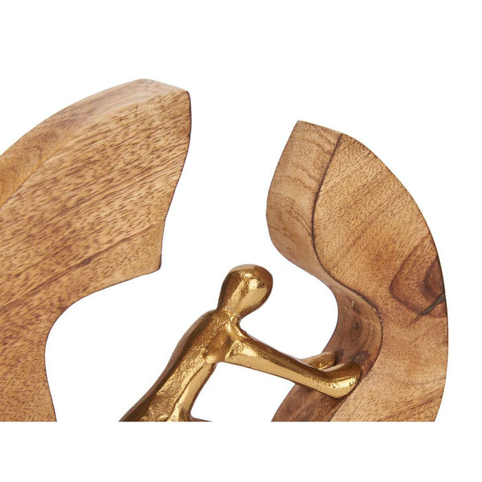 Figură Decorativă Auriu* Metal 22 x 22 x 4 cm (6 Unități)