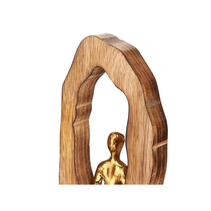 Figură Decorativă Stând Auriu* Metal 10 x 41,5 x 7,5 cm (6 Unități)