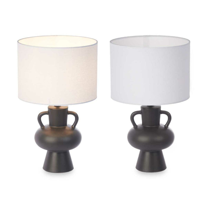Lampă de masă Vază 40 W Negru Ceramică 24 x 39,7 x 24 cm (4 Unități)