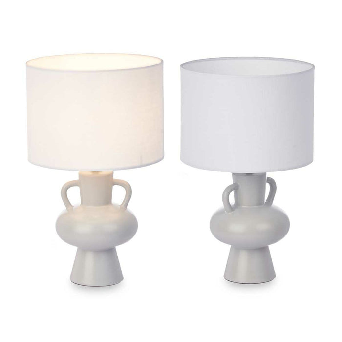 Lampă de masă Vază 40 W Gri Ceramică 24 x 39,7 x 24 cm (4 Unități)