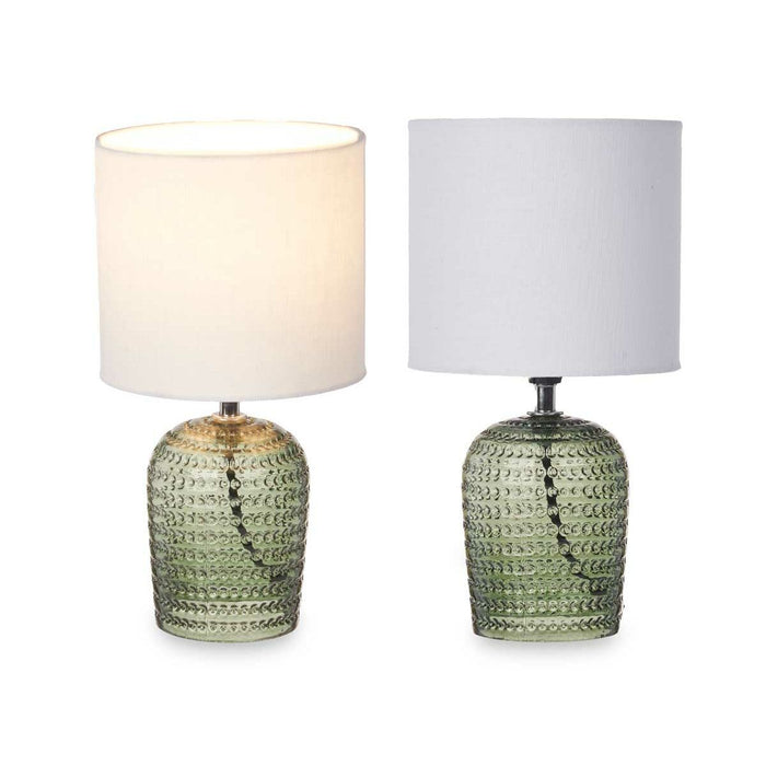 Lampă de masă Puncte 40 W Verde Geam 17 x 31 x 17 cm (4 Unități)