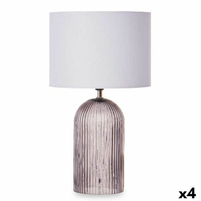 Lampă de masă Dungi 40 W Gri Geam 25,5 x 43,5 x 25,5 cm (4 Unități)