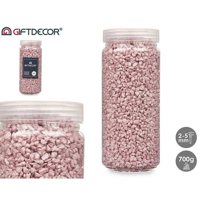 Pietre decorative Roz 2 - 5 mm 700 g (12 Unități)
