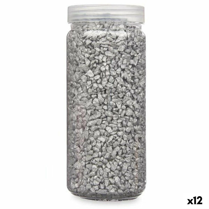 Pietre decorative Argintiu 2 - 5 mm 700 g (12 Unități)