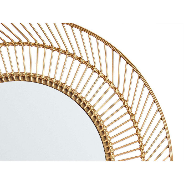 Set de Oglinzi Rotund Auriu* polipropilenă 78 x 26 x 2,5 cm (6 Unități)
