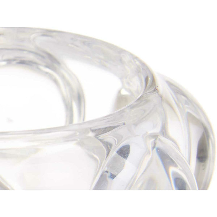 Suport de Lumânări Microbile Transparent Geam 8,4 x 9 x 8,4 cm (12 Unități)