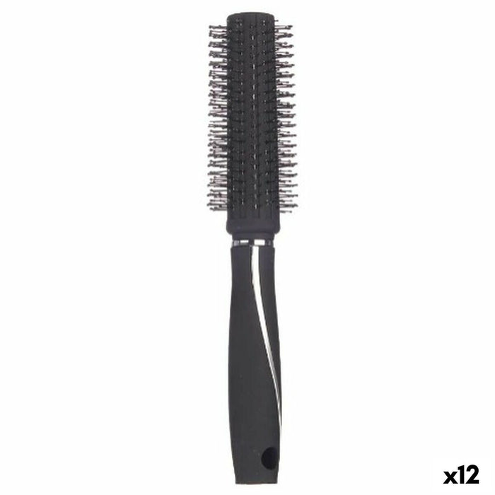 Apvalus šepetys Negru Silicon Plastic (12 Unități)