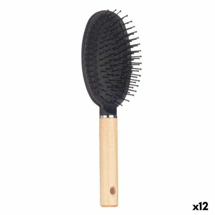Perie Maro Negru Lemn Silicon Plastic (12 Unități)