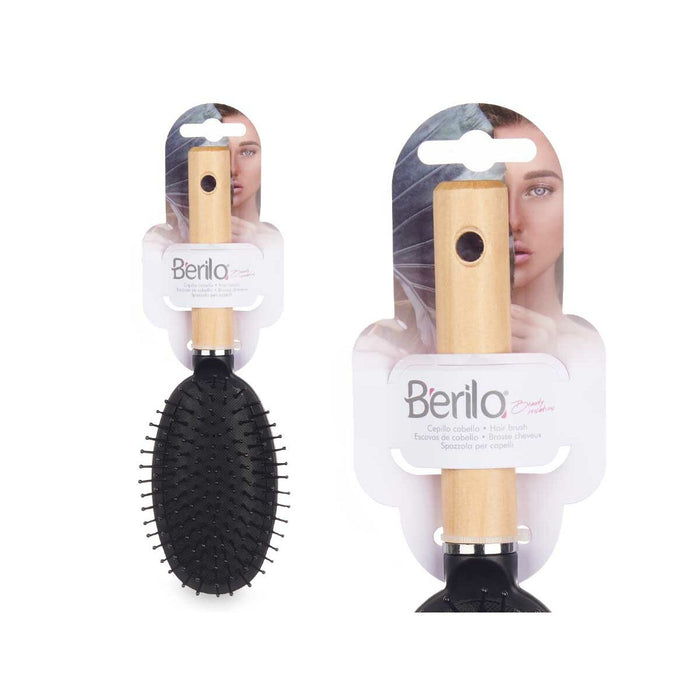 Perie Maro Negru Lemn Silicon Plastic (12 Unități)