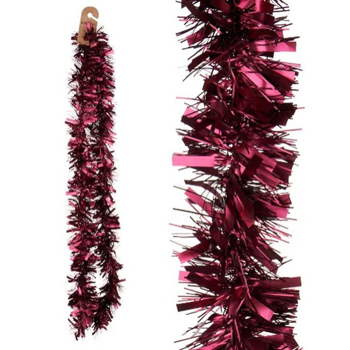 Ghirlandă de Crăciun Beteală Fucsia Plastic 11 x 11 x 200 cm (36 Unități)