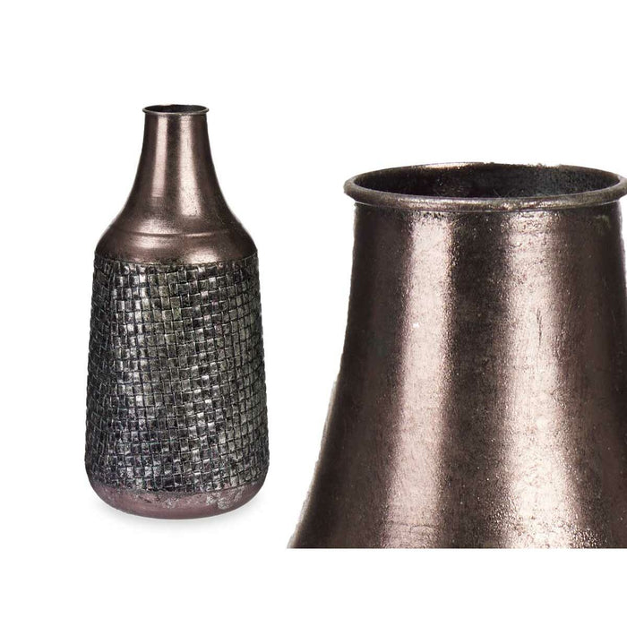 Vază Argintiu Metal 21 x 44 x 21 cm (4 Unități) Cu descărcare