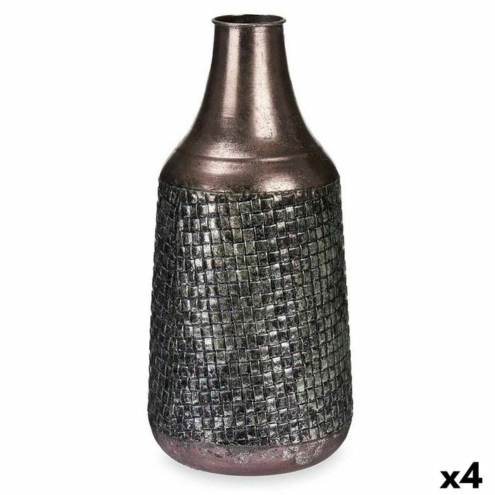Vază Argintiu Metal 21 x 44 x 21 cm (4 Unități) Cu descărcare