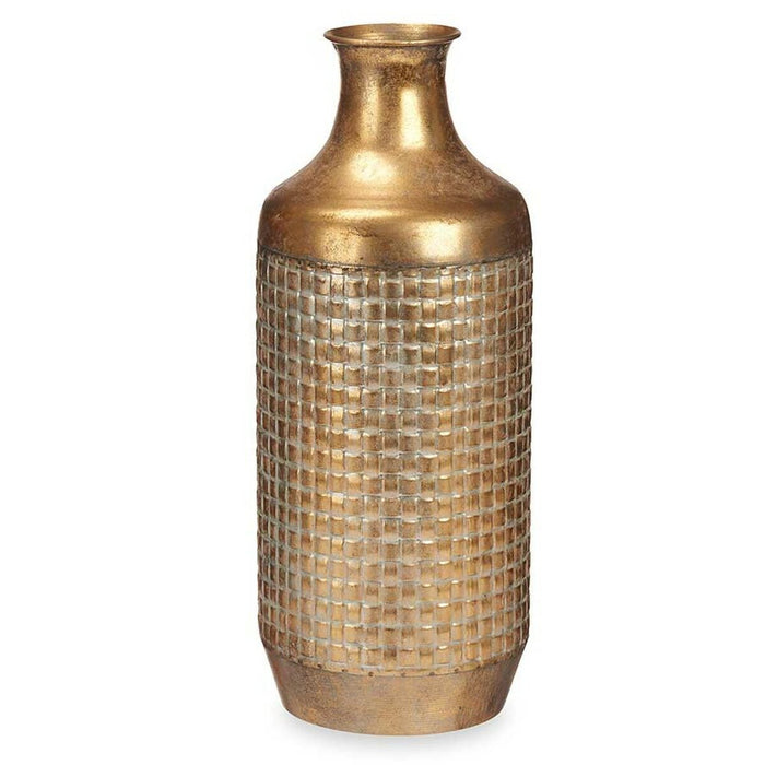Vază Auriu* Metal 16 x 42 x 16 cm (4 Unități) Cu descărcare