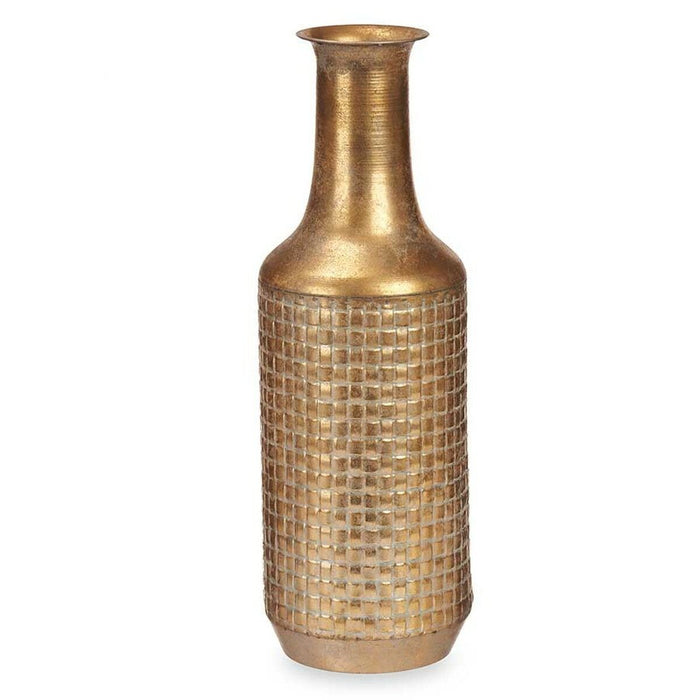 Vază Auriu* Metal 14 x 46 x 14 cm (4 Unități) Cu descărcare