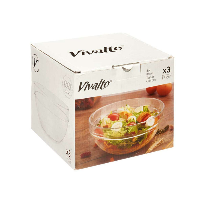 Castron Transparent Sticlă 650 ml Stivuibil (24 Unități)