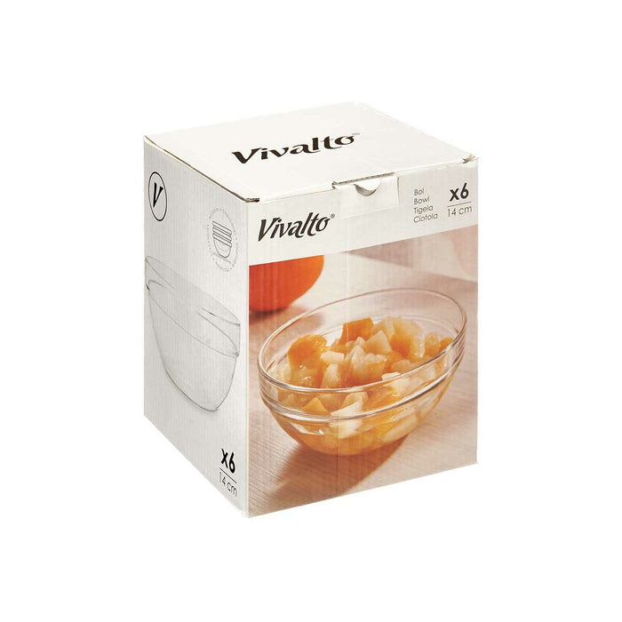Castron Transparent Sticlă 400 ml Stivuibil (48 Unități)