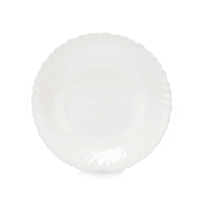 Farfurie Adâncă Alb Sticlă 21,5 x 3 x 21,5 cm (24 Unități)