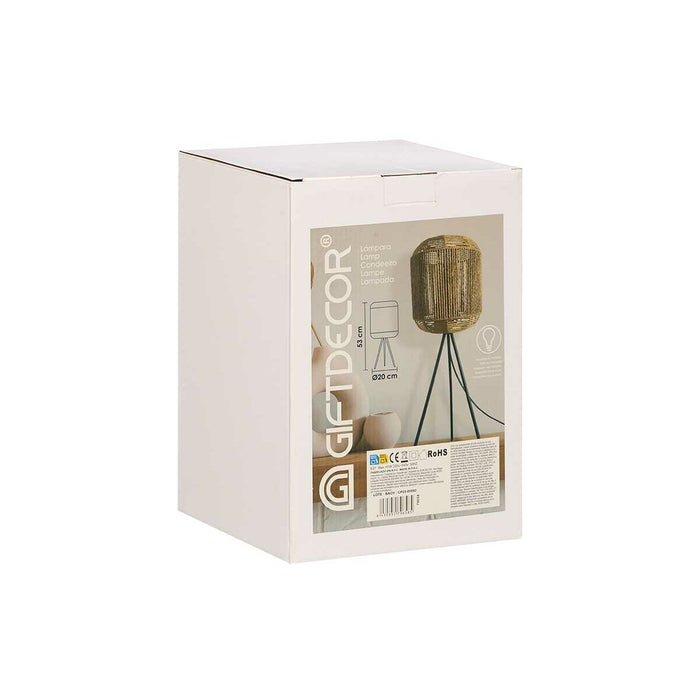 Lampă cu Picior Maro Metal Plastic 20 x 49 x 20 cm Trepied (4 Unități)