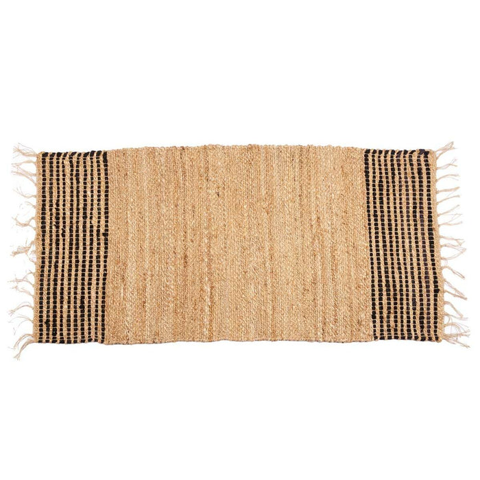 Covor Negru Natural Dungi 70 x 1 x 140 cm (8 Unități)