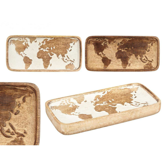Farfurie Decorativă Harta Lumii 31 x 4 x 14,5 cm (6 Unități)