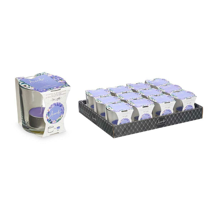 Lumânare Parfumată 7 x 7 x 7 cm (12 Unități) Pahar Lavandă