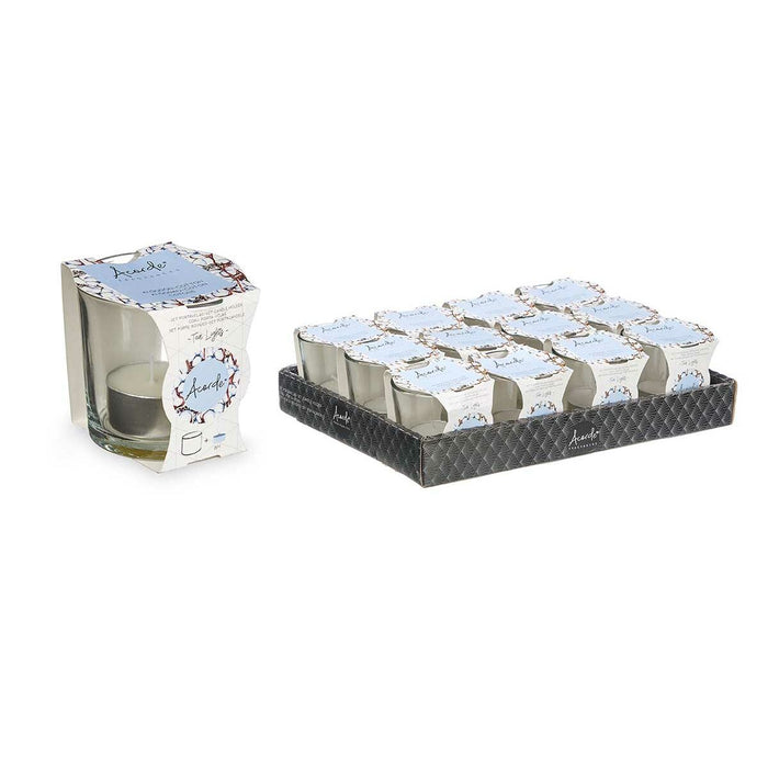Lumânare Parfumată 7 x 7 x 7 cm (12 Unități) Pahar Bumbac