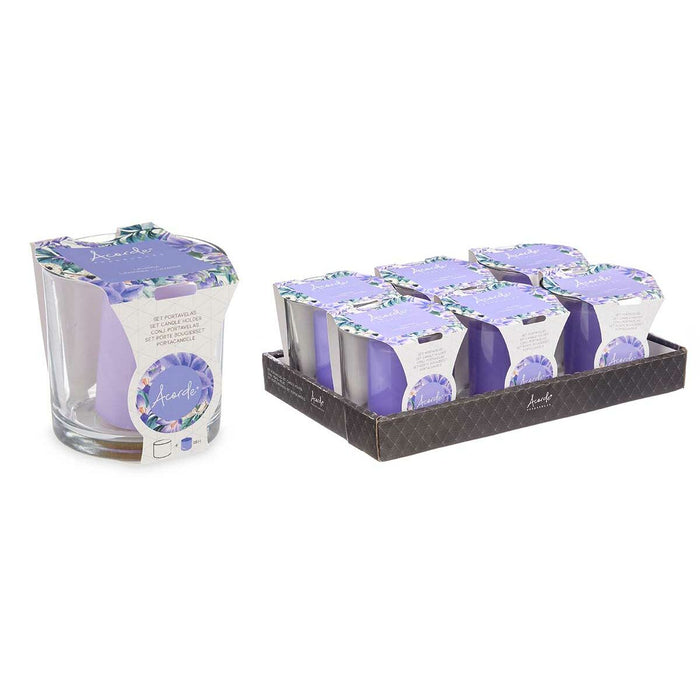 Lumânare Parfumată 10 x 10 x 10 cm (6 Unități) Pahar Lavandă