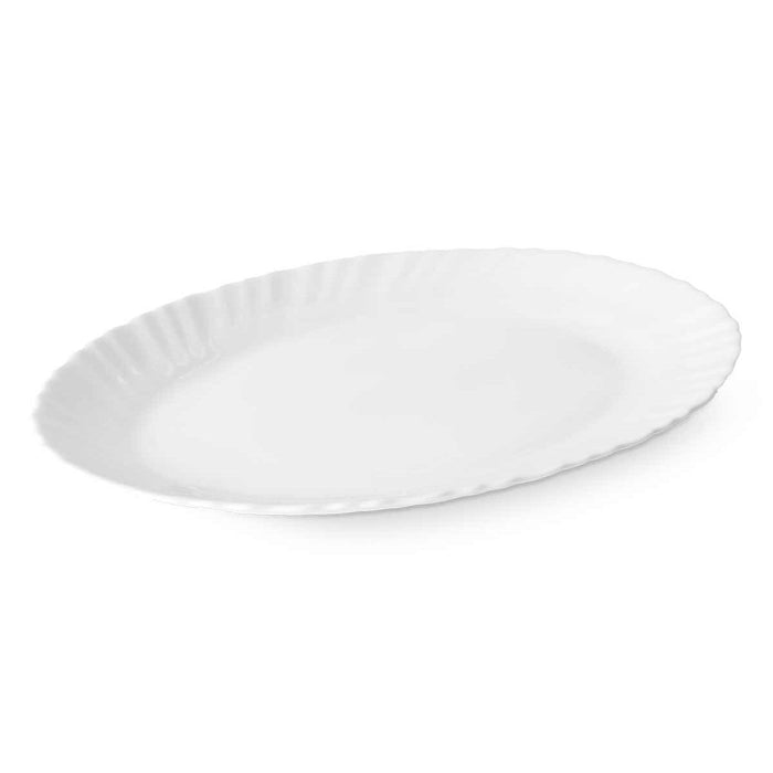Platou pentru Servire Alb Sticlă 30,5 x 2,5 x 23,5 cm (24 Unități)