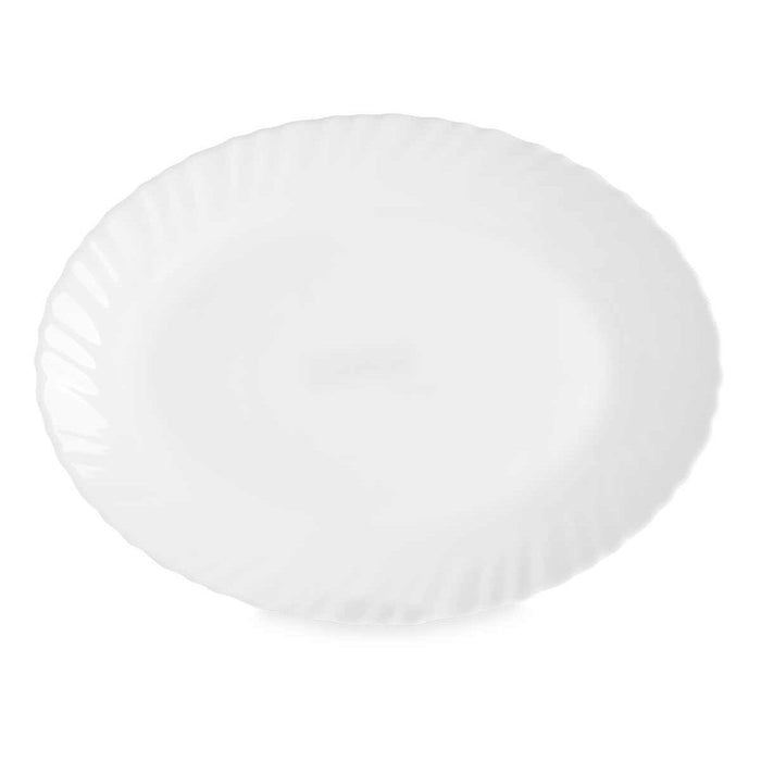 Platou pentru Servire Alb Sticlă 30,5 x 2,5 x 23,5 cm (24 Unități)