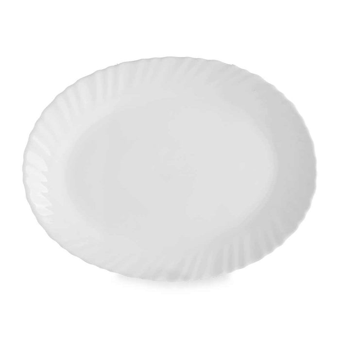 Platou pentru Servire Alb Sticlă 25 x 2 x 19 cm (24 Unități)