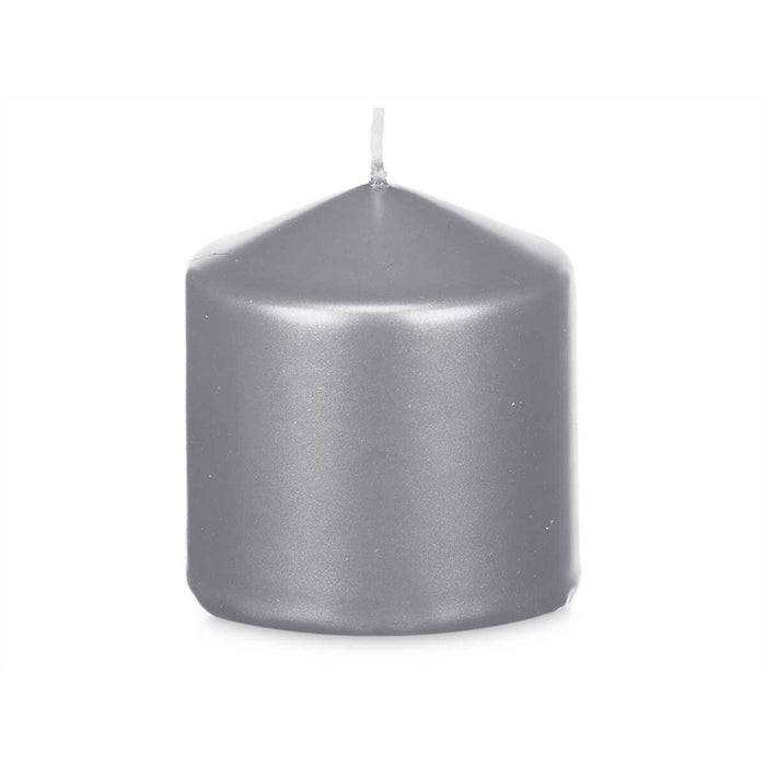 Lumânare Argintiu 7 x 7,5 x 7 cm (24 Unități)