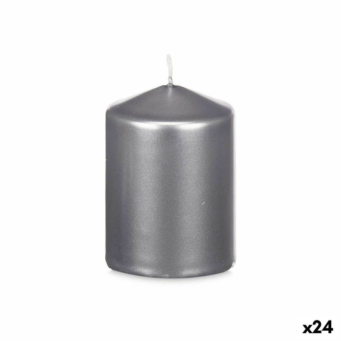 Lumânare Argintiu 7 x 10 x 7 cm (24 Unități)