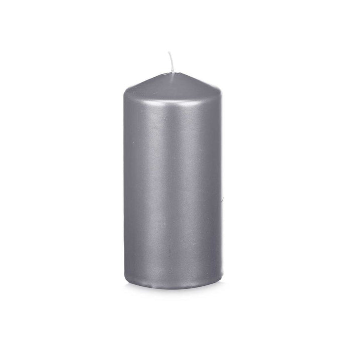 Lumânare Argintiu 7 x 15,5 x 7 cm (12 Unități)
