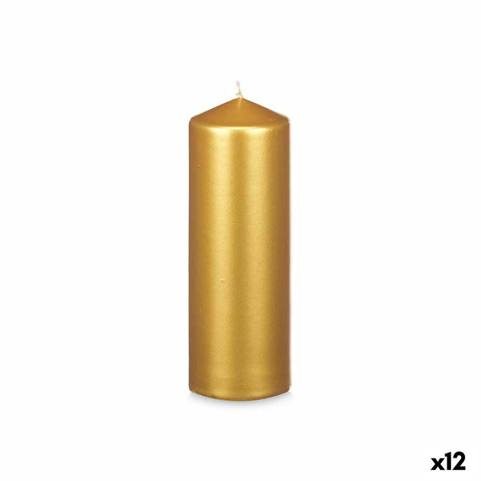 Lumânare Auriu* 7 x 20 x 7 cm (12 Unități)