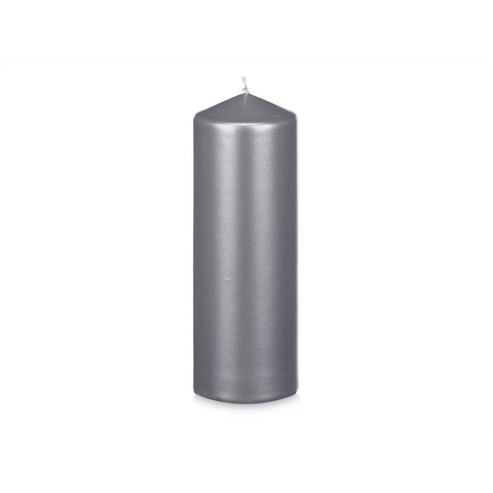 Lumânare Argintiu 7 x 20 x 7 cm (12 Unități)
