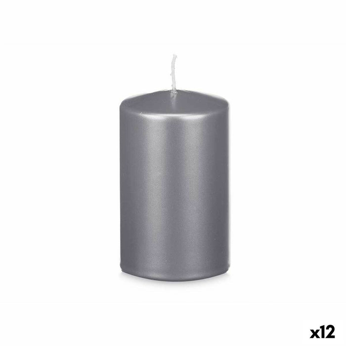 Lumânare Argintiu 9 x 15 x 9 cm (12 Unități)