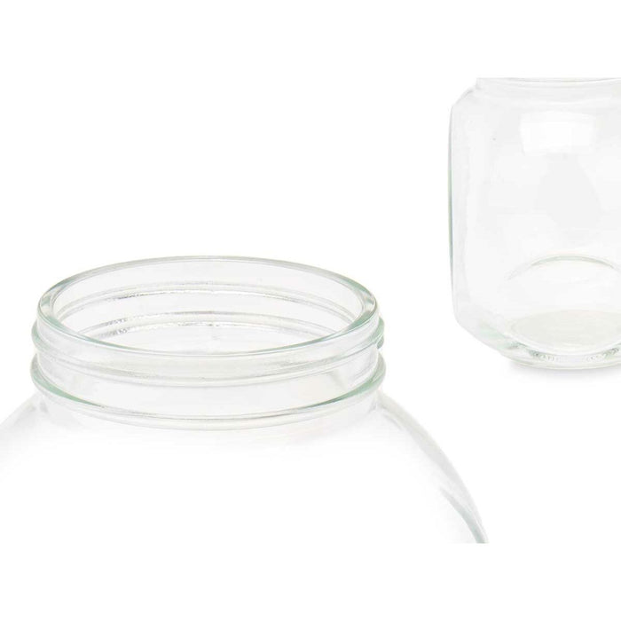 Borcan de biscuiți Transparent Sticlă 700 ml (24 Unități) Cu Capac Se poate înclina