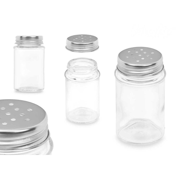 Solniță-Piperniță Transparent Sticlă 5 x 8,5 x 5 cm (48 Unități) Rotund