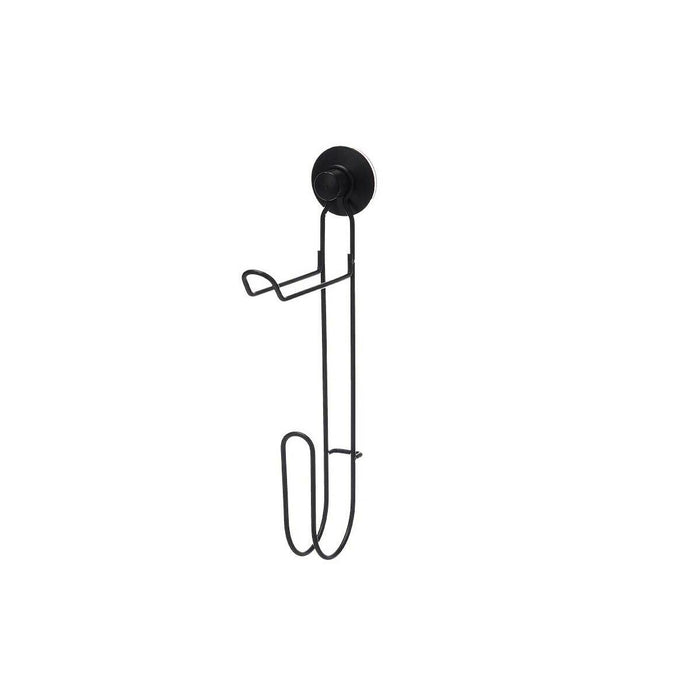 Suport pentru Role de Hârtie Igienică Negru Oțel ABS 3 x 32 x 15 cm (12 Unități) Double
