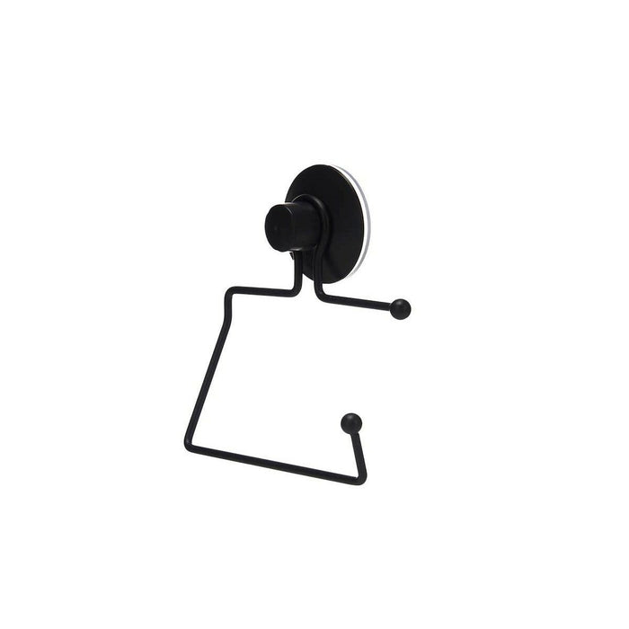 Suport pentru Role de Hârtie Igienică Negru Oțel ABS 12 x 14 x 3,5 cm (12 Unități)