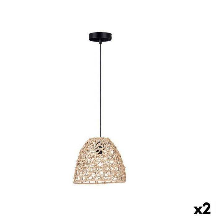 Lustră Natural Ratan Conic 25 x 21 x 25 cm (2 Unități)