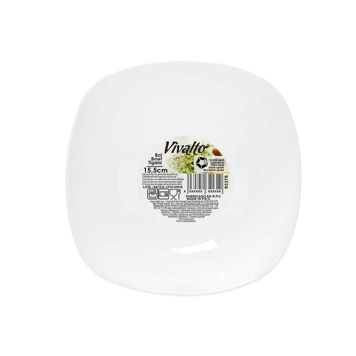 Castron Alb 15 x 5 x 15 cm (48 Unități) Pătrat
