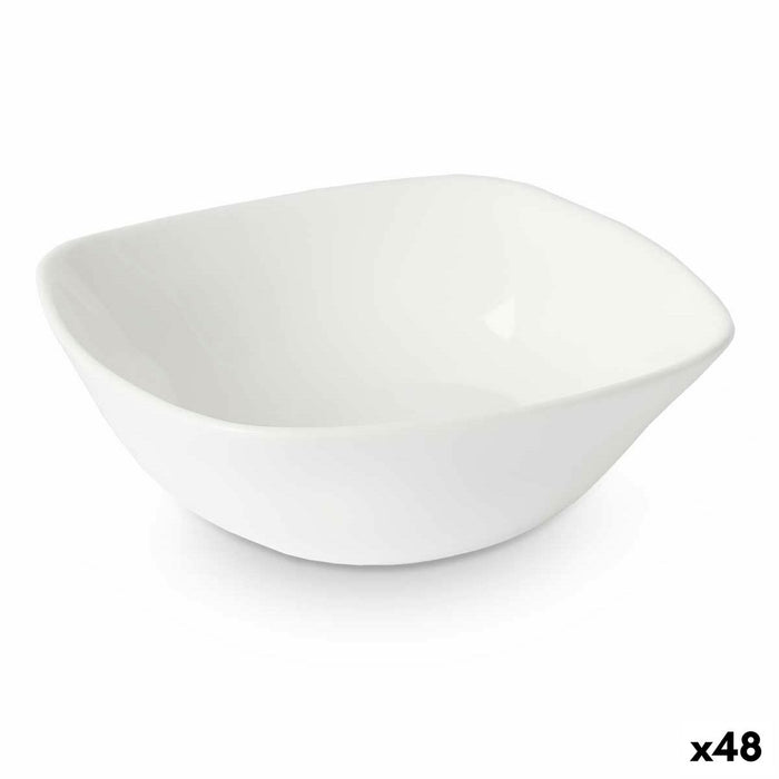 Castron Alb 11 x 4 x 11 cm (48 Unități) Pătrat