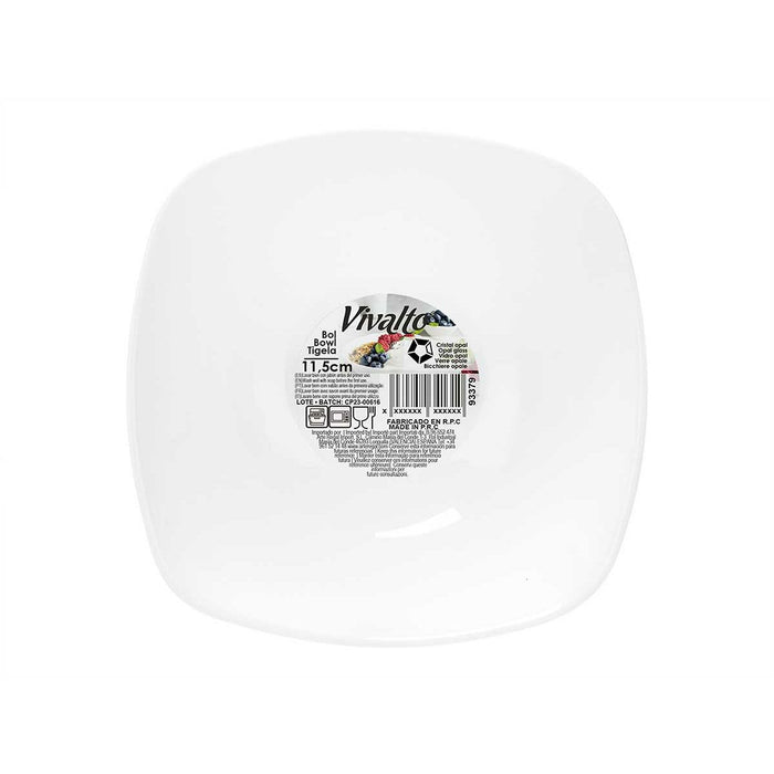 Castron Alb 11 x 4 x 11 cm (48 Unități) Pătrat