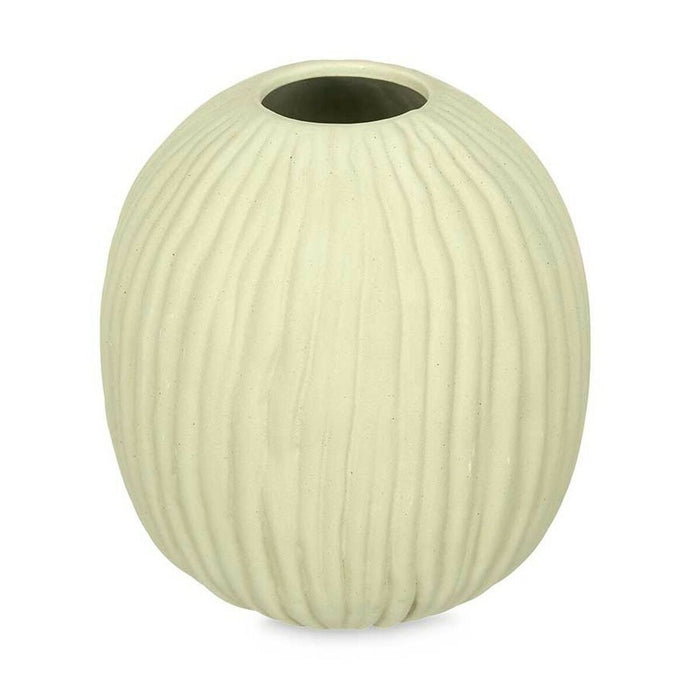 Vază Verde Dolomite 15 x 18 x 15 cm (6 Unități) Sferă Dungi