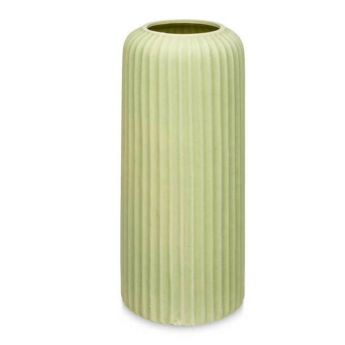 Vază Verde Dolomite 16 x 40 x 16 cm (4 Unități) Dungi