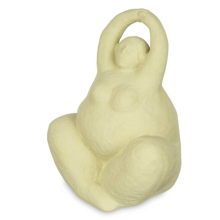Figură Decorativă Verde Dolomite 14 x 18 x 11 cm (6 Unități) Femeie Yoga