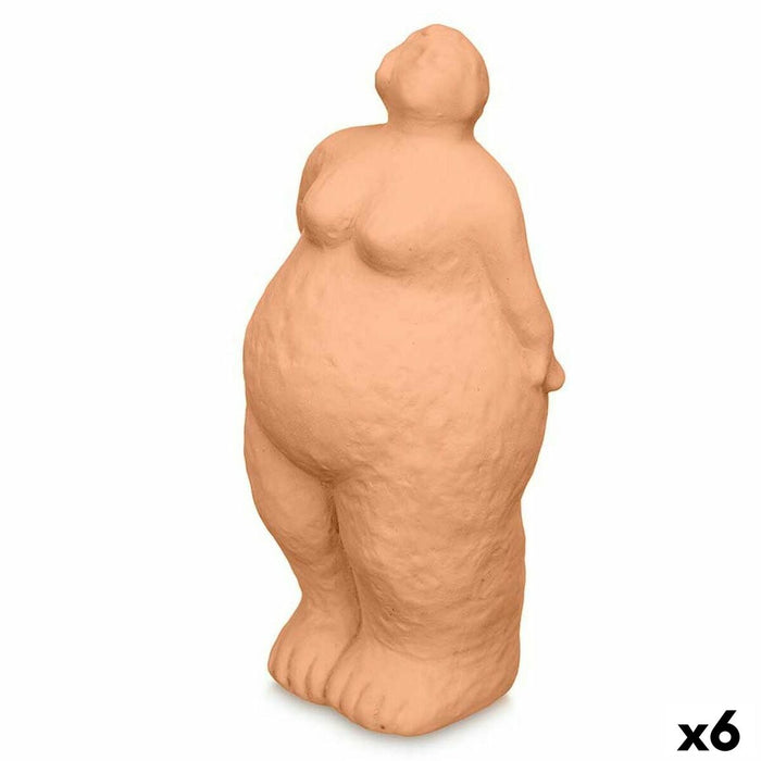 Figură Decorativă Portocaliu Dolomite 14 x 34 x 12 cm (6 Unități) Femeie Permanent/ridicat în picioare
