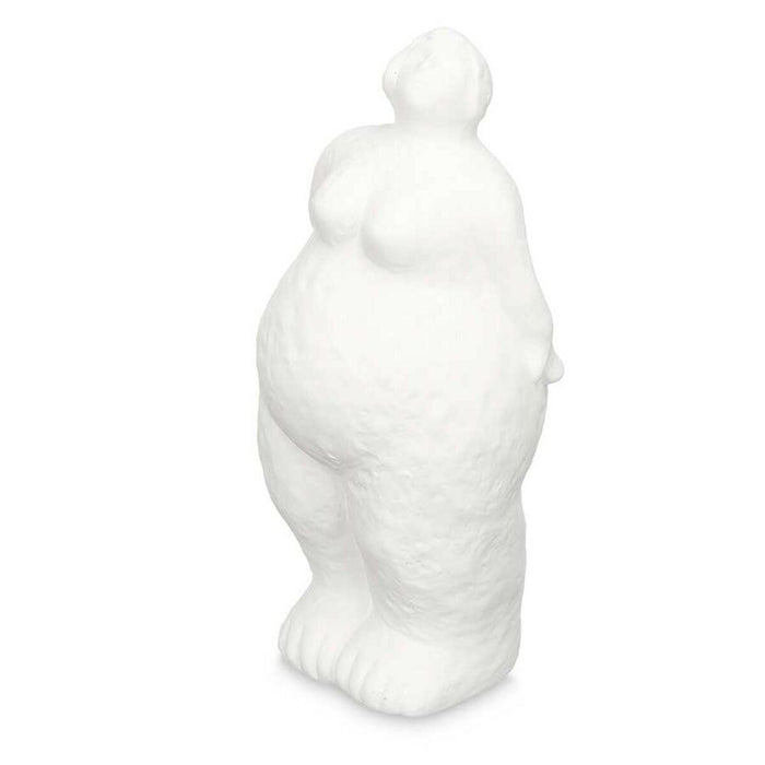 Figură Decorativă Alb Dolomite 14 x 34 x 12 cm (6 Unități) Femeie Permanent/ridicat în picioare
