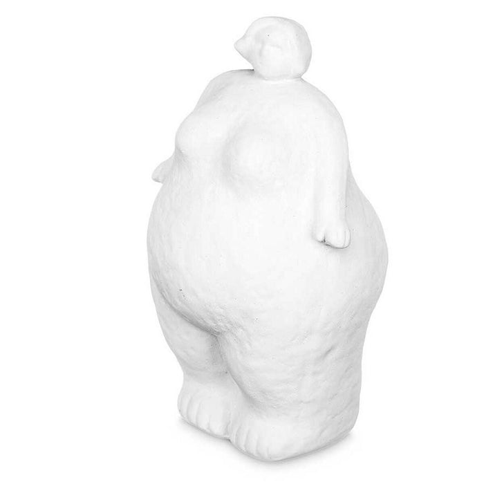 Figură Decorativă Alb Dolomite 14 x 25 x 11 cm (6 Unități) Femeie Permanent/ridicat în picioare